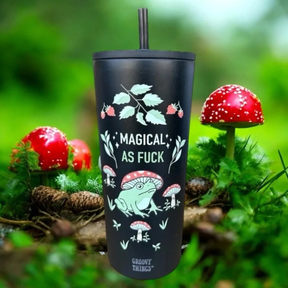 🍄🐸Magical As Fu€k Hippie Tumbler